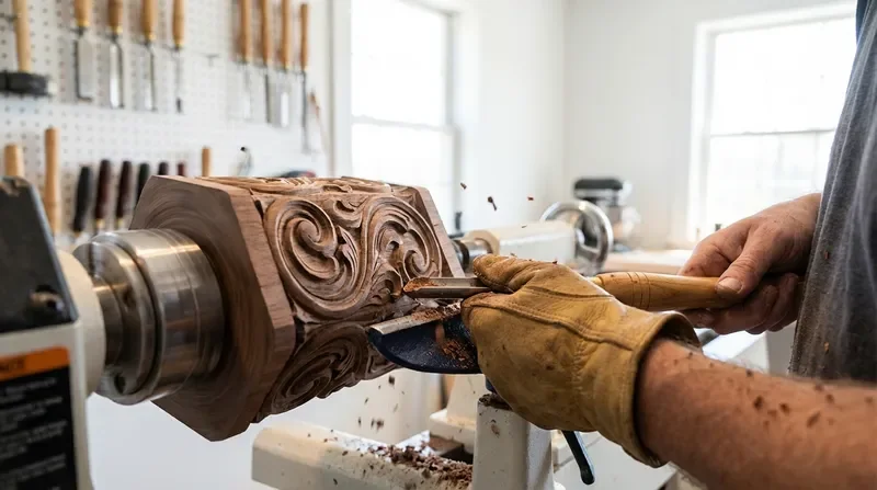 קורס woodturning חריטה בעץ ועבודות אומנות